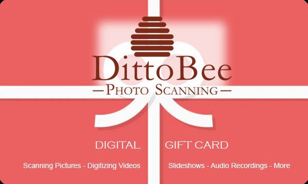 Digital Gift Card - Photo Scanning Video Digitizing
